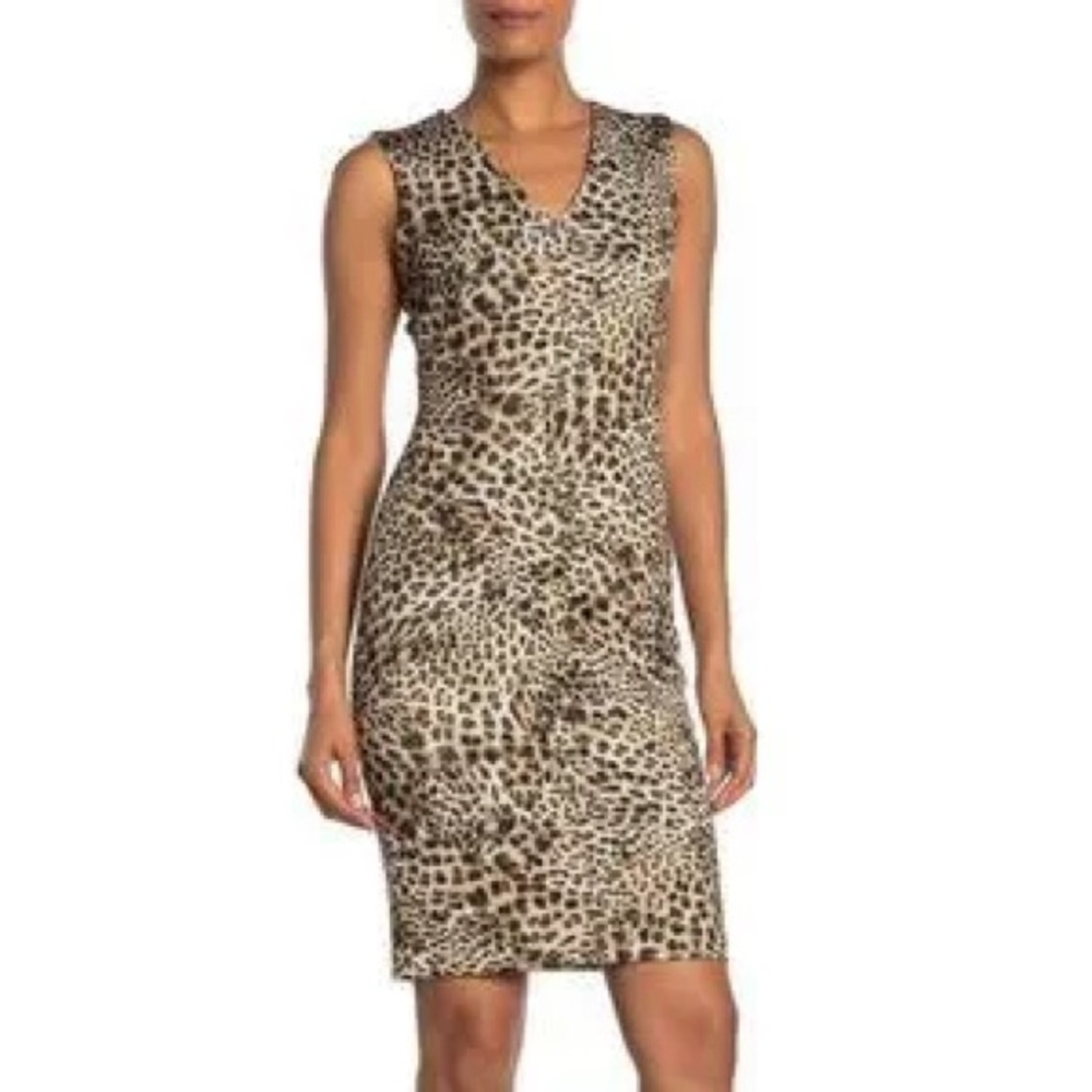 Calvin Klein Animal Print Sheath Dress